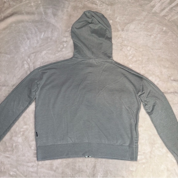 RVCA Sage Green Full Zip Up Hoodie Sweatshirt Size Small - Picture 12 of 16